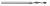 Magnate H62427 V-Point Center Drill Bit, 2-1/4" Cutting Length - 1/8" Cutting Diameter; 6" Overall Length, Right Rotation, M2 HSS