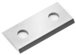 Amana HCK-25 Straight 2-Hole Insert Knife - 2 Cutting Edges; 25mm Length; 12mm Width; 1.5mm Thickness; 4mm Hole Diameter; 14mm CTC; 35 Degree Bevel; For MDF, Chipboard, Solid Surface; Solid Carbide