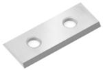 Amana HCK-30 Straight 2-Hole Insert Knife - 2 Cutting Edges; 29.5mm Length; 12mm Width; 1.5mm Thickness; 4mm Hole Diameter; 14mm CTC; 35 Degree Bevel; For MDF, Chipboard, Solid Surface; Solid Carbide