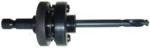 Magnate HSAF38H Hole Saw Arbor - 3/8"-Hex Shank Diameter; 5/8"-18 Thread; 3/8"-1/2" Chuck Diameter; It comes with a carbide tipped 1/4" pilot drill bit