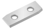 Amana ICK-35LH Straight 2-Hole Insert Knife - 2 Cutting Edges; 30mm Length; 12mm Width; 1.5mm Thickness; 4mm Hole Diameter; 14mm CTC; 35 Degree Bevel; For General Purpose Wood, Chipboard, Plywood; Solid Carbide