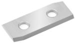 Amana ICK-35RH Straight 2-Hole Insert Knife - 2 Cutting Edges; 30mm Length; 12mm Width; 1.5mm Thickness; 4mm Hole Diameter; 14mm CTC; 35 Degree Bevel; For General Purpose Wood, Chipboard, Plywood; Solid Carbide