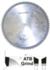 Magnate L1219 Double Face Laminate Saw Blade, 1" Bore - 12" Diameter; 96 Tooth; Neg 5 degree Hook; .126" Kerf; .087" Plate; Carbide Tipped, ATB Grind