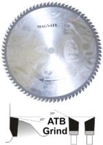 Magnate L1411 Double Face Laminate Saw Blade, 1" Bore - 14" Diameter; 100 Tooth; Neg 2 degree Hook; .148" Kerf; .118" Plate