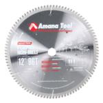Amana LB12961 Plastic Cutting, Non-Melt Saw Blade - 12" Diameter; 96 Tooth; 1" Bore; .125" Kerf; .102" Plate; Modified TC Grind, 2-Degree Negative Hook, Carbide Tipped