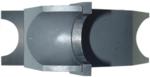 Magnate M002L Bead (Concave) Shaper Cutters - 3/4" Opening; 3/8" Radius; 1-1/4" Bore; 3-1/4" Outside Diameter; M1125 Rub Collar; 3 Wing, Carbide Tipped