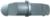 Magnate M005L Flute ( Convex ) Shaper Cutter - 3/4" Flute Height; 3/8" Radius; 1-1/4" Bore; 3-1/4" Outside Diameter; M1125 Rub Collar