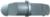 Magnate M005L Flute ( Convex ) Shaper Cutter - 3/4" Flute Height; 3/8" Radius; 1-1/4" Bore; 3-1/4" Outside Diameter; M1125 Rub Collar; 3 Wing, Carbide Tipped
