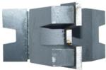 Magnate M012 Wedge Tongue & Groove Shaper Cutter - Tongue Profile; 1-1/8" Cutting Height; 3/4" Bore; 2-5/8" Overall Diameter; 3 Wing, Carbide Tipped