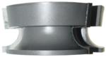 Magnate M015 Door Lip, Corner Round & Taper Rabbet Shaper Cutter - 3/4" Bore; 1-1/4" Cutting Height; 2-5/8" Overall Diameter; Rabbet Down/Face Down; 3 Wing Carbide Tipped