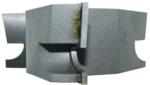 Magnate M015L Door Lip, Corner Round & Taper Rabbet Shaper Cutter - 1-1/4" Bore; 1-1/4" Cutting Height; 3-1/4" Overall Diameter; Rabbet Down/Face Down