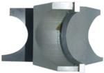 Magnate M016 Stair Tread Nose Shaper Cutter - Profile Height; 3/4" Bore; 11/16" & 1/2" Radius; 1-1/2" Cutting Height; 3-3/8" Overall Diameter; 3 Wing, Carbide Tipped