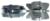 Magnate M021 Cabinet Stile & Rail Set Shaper Cutter - 1-5/8" Cutting Height; 3/4" Bore; 2-5/8" Overall Diameter; 3 Wing, 6-piece, Carbide Tipped