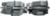 Magnate M025 Ogee Stile & Rail Set Shaper Cutter - 1-1/4" Cutting Height; 3/4" Bore; 2-5/8" Overall Diameter