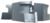 Magnate M026L Door Lip, Corner Round & Taper Rabbet Shaper Cutter - 1-1/4" Bore; 1" Cutting Height; 3-1/4" Overall Diameter; Rabbet Up/Face Up; 3 Wing Carbide Tipped