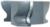 Magnate M027 Door Lip, Corner Round & Ogee Shaper Cutter - 3/4" Bore; 1" Cutting Height; 2-5/8" Overall Diameter; 3 Wing Carbide Tipped