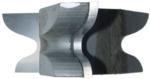 Magnate M028 Door Lip, Ogee & Cove Shaper Cutter - 3/4" Bore; 1" Cutting Height; 2-5/8" Overall Diameter; 3 Wing Carbide Tipped