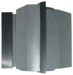Magnate M051 Straight Shaper Cutters - 2" Cutting Height; 3/4" Bore; 2-5/8" Outside Diameter; M1122 Rub Collar; 3 Wing, Carbide Tipped