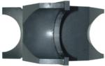 Magnate M062L Bead (Concave) Shaper Cutters - 1-1/4" Opening; 5/8" Radius; 1-1/4" Bore; 3-5/8" Outside Diameter; M1107 Rub Collar; 3 Wing, Carbide Tipped