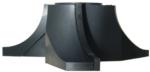 Magnate M090 Corner Round Shaper Cutters - 1-1/4" Radius; 3/4" Bore; 1-1/2" Carbide Height; 4-5/8" Outside Diameter; M1120 Rub Collar; 3 Wing, Carbide Tipped