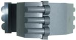 Magnate M095 Triple Bead & Flute Shaper Cutter - Flute Profile; 3/4" Bore; 1/8" Radius; 1" Cutting Height; 2-3/4" Overall Diameter; 3 Wing, Carbide Tipped