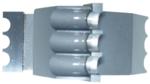 Magnate M096 Triple Bead & Flute Shaper Cutter - Bead Profile; 3/4" Bore; 1/8" Radius; 1" Cutting Height; 2-3/4" Overall Diameter; 3 Wing, Carbide Tipped