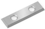 Amana MDF-30 Straight 2-Hole Insert Knife - 4 Cutting Edges; 30mm Length; 9mm Width; 1.5mm Thickness; 4mm Hole Diameter; 14mm CTC; 45 Degree Bevel; For Micro-Finish General Purpose; Solid Carbide