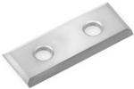 Amana MFK-30 Straight 2-Hole Insert Knife - 2 Cutting Edges; 29.5mm Length; 12mm Width; 1.5mm Thickness; 4mm Hole Diameter; 14mm CTC; 45 Degree Bevel; For Micro-Finish General Purpose; Solid Carbide