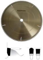 Magnate NF0756 Non-Ferrous Metal Cutting Saw Blade, 5/8" Bore - 7-1/4" Diameter; 60 Tooth; Neg 5 degree Hook; .112" Kerf; .087" Plate; TC Grind, Carbide Tipped