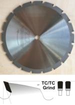 Magnate NL1212 Nail Circular Saw Blades, TC/TC Grind - 12" Diameter; 24 Tooth; 1" Bore; TC/TC Grind; Neg 5 degree Hook; .126" Kerf; .087" Plate