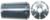 Magnate OZ2512 SYOZ 25/ECO 25/RDO 35 Collet - 1/2" Shank Size; 52mm (2.06") Length x 35mm (1.38") Diameter