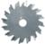 Magnate P1534 Plastic Cutting Saw Blade, 16-Wing, 5/8" Bore - 3-1/2" Diameter; 12,000 RPM; .095" Kerf; Carbide Tipped, 0Â° Hook, TC Grind