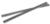 Magnate PK1249H Planer-Jointer Knife Set, HSS - 12-15/32" Length; 3/4" Width; 1/16" Thickness; 2 Knives/Pack; 12" Delta 22-540 & TP300 {Double Edge) Compatible; High Speed Steel