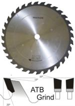 Magnate R105 Rip Saw Blade - 10" Diameter; 24 Tooth; 5/8" Bore; .126" Kerf; .087" Plate; Carbide Tipped, 20 Degree Hook, ATB Grind