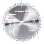 Amana RB1020 Euro-Rip Ripping Saw Blade with Cooling Slots - 10" Diameter; 20 Tooth; 5/8" Bore; .126" Kerf; .087" Plate; Anti-Kickback, 18-Degree Hook, FT Grind, Carbide Tipped