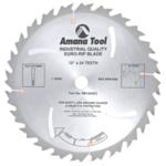 Amana RB1224 Euro-Rip Ripping Saw Blade with Cooling Slots - 12" Diameter; 24 Tooth; 1" Bore; .126" Kerf; .087" Plate; Anti-Kickback, 18-Degree Hook, FT Grind, Carbide Tipped