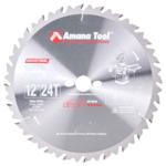 Amana RB1224-30 Euro-Rip Ripping Saw Blade with Cooling Slots - 12" Diameter; 24 Tooth; 30mm Bore; .126" Kerf; .087" Plate; with 2/7/42, 2/9/46 & 2/10/60 pin holes; Anti-Kickback, 18-Degree Hook, FT Grind, Carbide Tipped