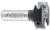 Amana RC-2254 Spoilboard Surfacing - 1-1/4" Cutting Diameter; 12mm Cutting Height; 1/2" Shank Diameter; 2-1/8" Overall Length; HMA-12 Replacement Knife; 2-Wing Insert Carbide Knife, Rabbeting Flycutter, Leveler & Surface Planer