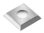 Amana RCK-15 Straight 1-Hole Insert Knife - 4 Cutting Edges; 15mm Length; 15mm Width; 2.5mm Thickness; 4mm Hole Diameter; 35 Degree Bevel; For General Purpose Wood, Chipboard, Plywood; Solid Carbide
