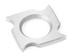 Amana RCK-18 Straight 1-Hole Insert Knife - 4 Cutting Edges; 18mm Length; 18mm Width; 2.0mm Thickness; 10.3mm Hole Diameter; 35 Degree Bevel; For General Purpose Wood, Chipboard, Plywood; Solid Carbide