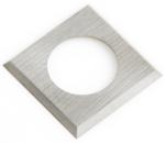 Amana RCK-71 Straight 1-Hole Insert Knife - 4 Cutting Edges; 14mm Length; 14mm Width; 1.2mm Thickness; 8.6mm Hole Diameter; 35 Degree Bevel; For General Purpose Wood, Chipboard, Plywood; Solid Carbide
