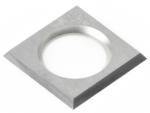 Amana RCK-75 Straight 1-Hole Solid Carbide Insert Knife - 4 Cutting Edges; 14mm Length; 14mm Width; 1.2mm Thickness; 8.6mm Hole Diameter; Compatible with Holz-Her Machine; 35 Degree Bevel For General Purpose Wood, Chipboard, Plywood
