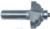 MAGNATE S4702 Classic Cove Router Bit - 1/4" Radius; 1/2" Shank Diameter; 5/8" Cutting Length; 1-3/8" Overall Diameter; 1-1/2" Shank Length; 2-Flute Carbide Tipped