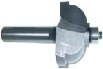 MAGNATE S4705 Classic Cove Router Bit - 1/2" Radius; 1/2" Shank Diameter; 7/8" Cutting Length; 1-3/4" Overall Diameter; 1-1/2" Shank Length; 2-Flute Carbide Tipped