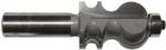 MAGNATE S5502 Face Molding Router Bit - 1-1/2" Cutting Length; 5/16" Bead Diameter; 7/8" Overall Diameter; 1-1/2" Shank Length; BR-03 Bearing; 1/2" Shank Diameter, 2-Flute Carbide Tipped