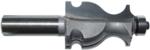 MAGNATE S5503 Face Molding Router Bit - 1-5/8" Cutting Length; 1/4" Bead Diameter; 1-1/8" Overall Diameter; 1-1/2" Shank Length; BR-03 Bearing; 1/2" Shank Diameter, 2-Flute Carbide Tipped