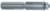 MAGNATE S7001 V Trim (Face Frame) Router Bit - 5/8" Overall Diameter; 1-3/16" Cutting Length; 1/2" Shank Diameter; 1-1/2" Shank Length; BR-03 Bearing; 2-Flute Carbide Tipped