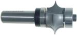 Magnate S7653 Leaf Edge Beading Carbide Tipped Router Bit - 1/4" Radius; 5/8" Cutting Length; 1/2" Shank Diameter; 1-3/4" Shank Length; 1-1/8" Overall Diameter; Comes with a Magnate BR-09 and BR-08 bearings.