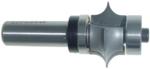 MAGNATE S7653 Leaf Edge Beading Carbide Tipped Router Bit - 1/4" Radius; 5/8" Cutting Length; 1/2" Shank Diameter; 1-3/4" Shank Length; 1-1/8" Overall Diameter; Comes with a Magnate BR-09 and BR-08 bearings.; 2-Flute Carbide Tipped