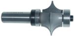 Magnate S7654 Leaf Edge Beading Carbide Tipped Router Bit - 3/8" Radius; 7/8" Cutting Length; 1/2" Shank Diameter; 1-3/4" Shank Length; 1-3/8" Overall Diameter; Comes with a Magnate BR-09 and BR-08 bearings.